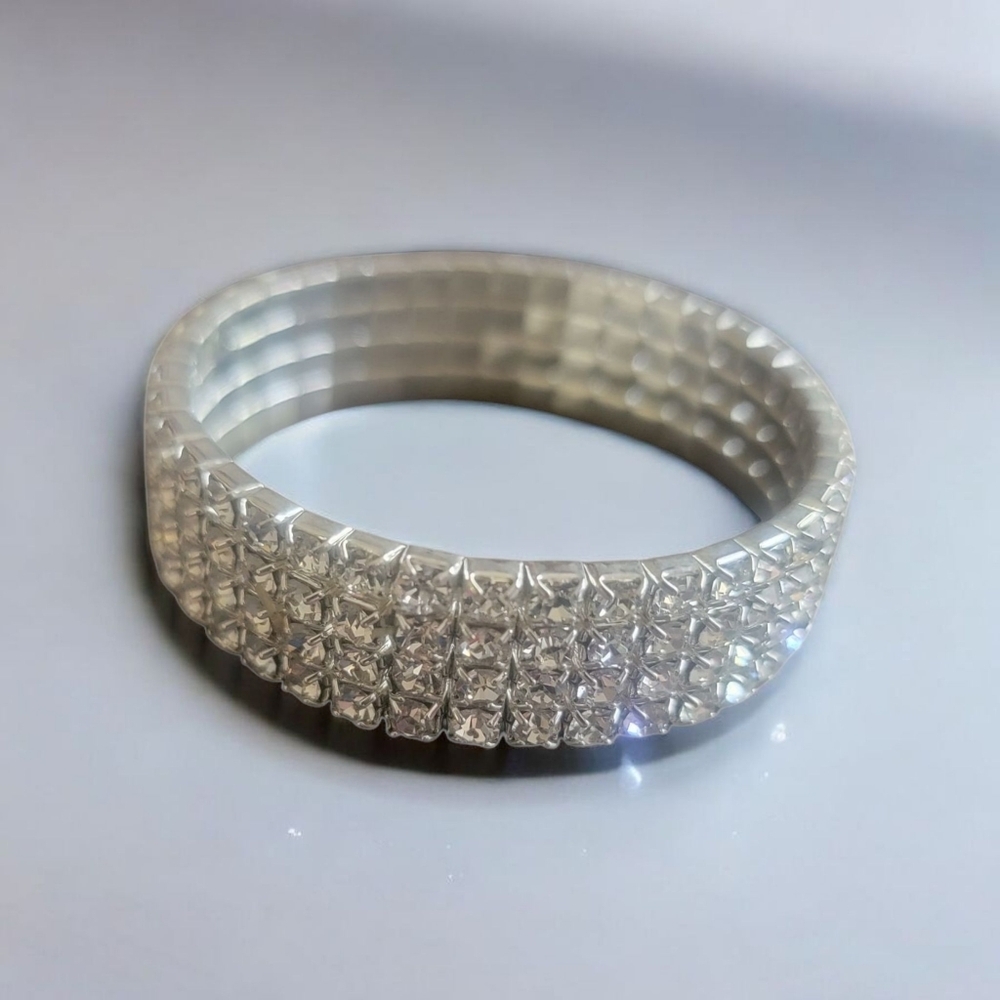 Silver Rhinestone Women's Bracelet